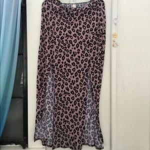 Animal/Leopard Print Lounge Skirt😻 Double Slit😻